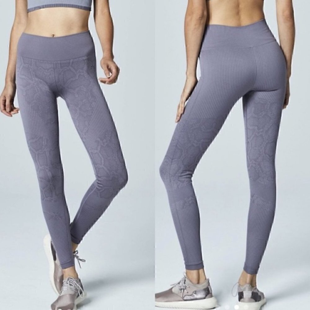 Varley Quincy High Waisted Seamless Snakeskin Leggings